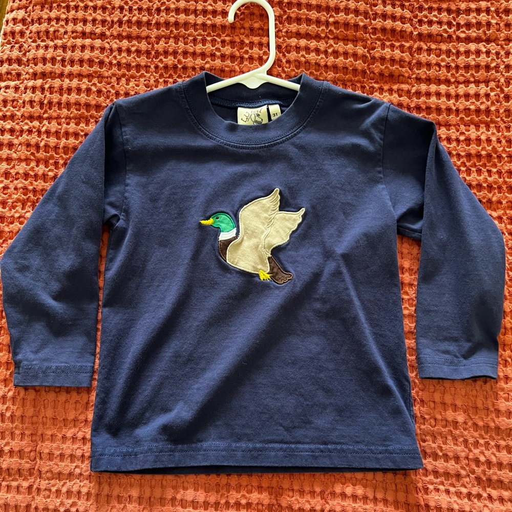 Luigi kids appliqué duck shirt 3T EUC NO STAINS